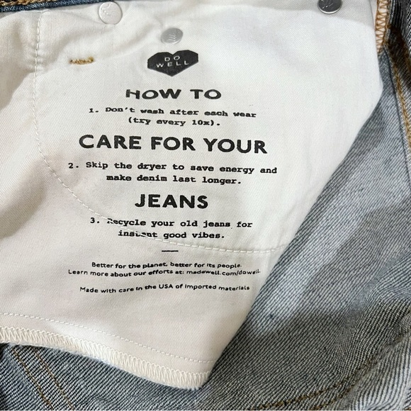 MADEWELL The Perfect Vintage Jean in Drayton Wash Size 27 - Picture 10 of 13